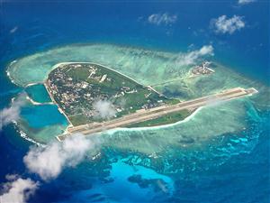 三沙市永兴岛俯瞰图