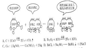 置换反应卡通图