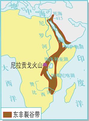 东非大裂谷地图