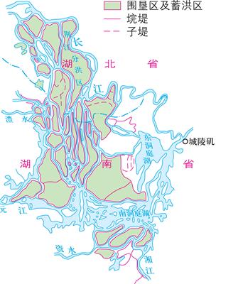 20世纪中期洞庭湖