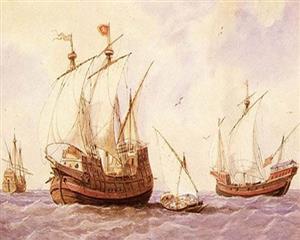 哥伦布航行用的船