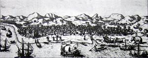 达·伽马探险船队抵达印度卡利卡特