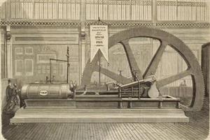 巴黎世博会上的法考特蒸汽机