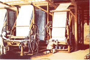工业革命时代的纺织厂