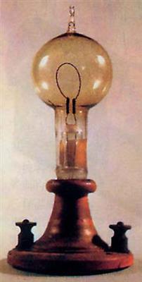 爱迪生发明的白炽灯