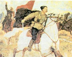 战斗中的红军指挥官恰巴耶夫