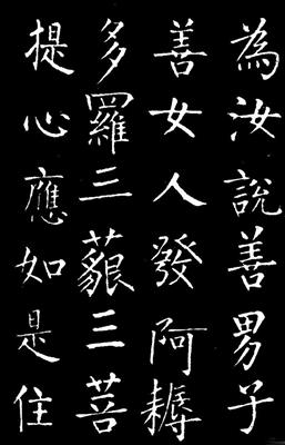 柳公权金刚经碑文