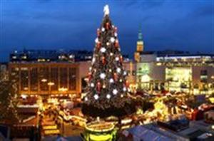 德国法兰克福巨型圣诞树