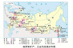 10.3 俄罗斯矿产资源、工业区和交通运输